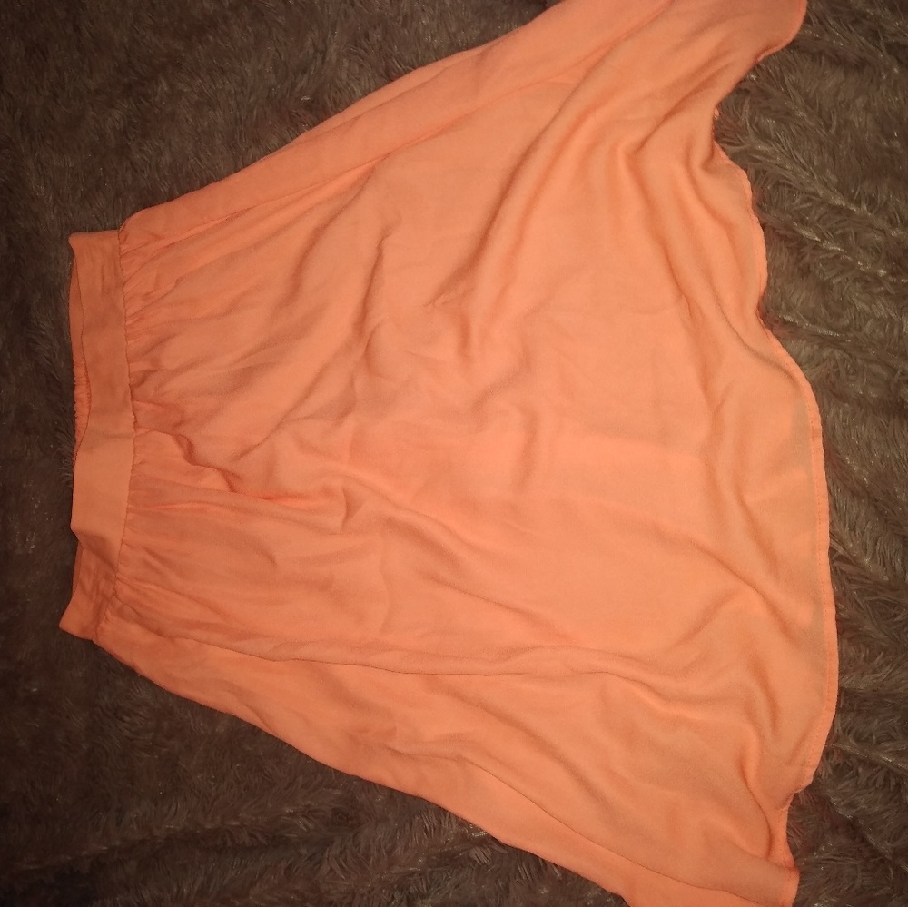 Neon knee length skirt